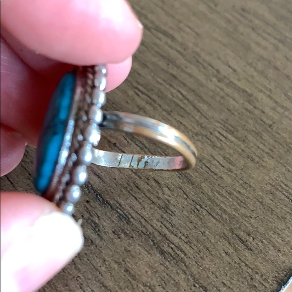 Turquoise and Silver Ring - Picture 5 of 5